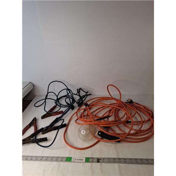 Jumper Cables, Floodlight ( Powers On), Extension Cord