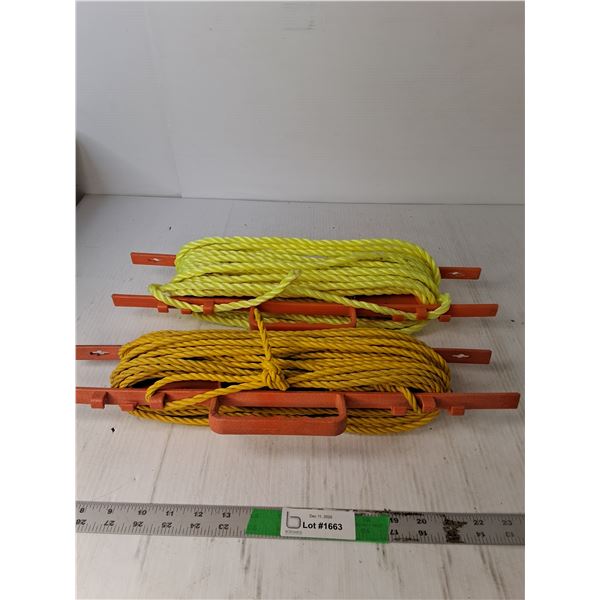 (2) Utility Ropes on Racks 19" - PICK UP