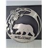 Image 2 : 20" Stainless Steel Welcome Sign