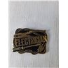 Image 2 : "Electrician" Brass Belt Buckle 3.5"