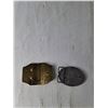 Image 4 : (2) Metal Belt Buckles- KCAR, Waukesha Engines