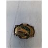 Image 4 : (3) Brass Belt Buckles- Fishing, Wild Horses