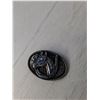 Image 4 : 3 metal Belt Buckles- Horses, Saskatchewan Driving Association, Pirate Face