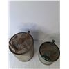 Image 3 : (2)Galvanized Tin Water Pails Up to12"