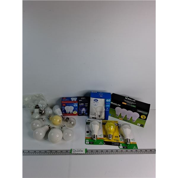 Various LED Lightbulbs- LEDlife, Maxlite, Globe, Great Value, LED Blue - PICK UP