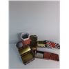 Image 2 : (4)Christmas Tins With (1) Cardboard Box Up To 12"x 4.5"