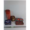 Image 3 : (4)Christmas Tins With (1) Cardboard Box Up To 12"x 4.5"