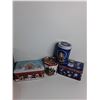 Image 4 : (6)Christmas Tins With (1) Plastic Container Up To 8"x 5.5"