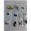Image 2 : (23) Variety Of Costume Earrings And (2) Necklace Pendents- Consigner Claims They Are Sterling Silve