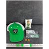 Image 1 : Glen Suitor Bobble Head Figure, Autographed 2013 Card, Roughriders Cap, Roughriders Tokens