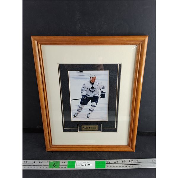Framed Toronto Blue Jays Mats Sundin Picture 16" x 12"