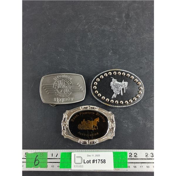 (3) Belt Buckles