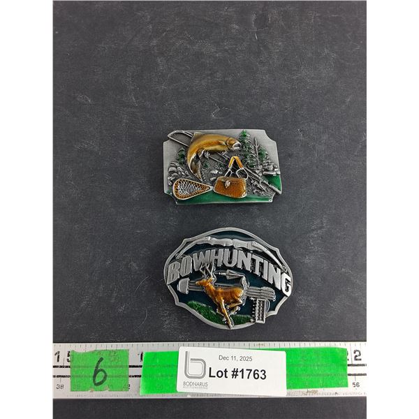 Bowhunting & Fishing Belt Buckles