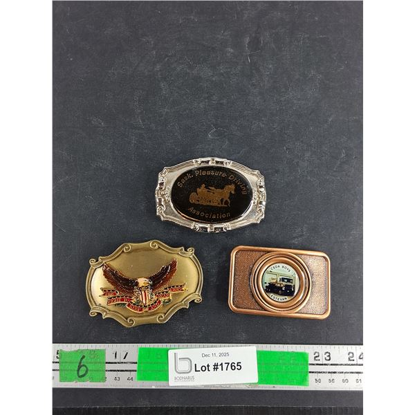 (3) Belt Buckles