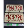 Image 1 : 1973 Saskatchewan License Plates