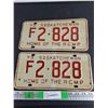 Image 1 : 1973 Saskatchewan License Plates