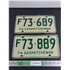 Image 1 : 1974 Saskatchewan License Plates
