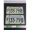 Image 1 : 1972 Saskatchewan License Plates