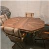 Image 3 : Table & 4 Chairs   60" w/leaf  X 42"     31" High   Comes out of a very clean home