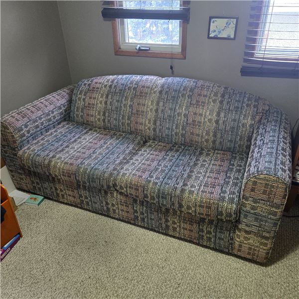 Hide-a-bed  75" X 35" X 30"   Comes out of a very clean home