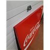 Image 4 : * Coca Cola Enamel Metal Sign - 44" x 44" - CANNOT SHIP