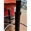 Image 7 : * (4) MCM Vintage Upholstered Bar Stools - Adjustable - CANNOT SHIP