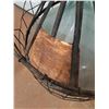 Image 2 : * Antique Glass Demijohn w/Rustic Metal Carrying Cage - CANNOT SHIP - 27" x 22"