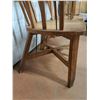 Image 2 : * (2) Antique Wooden Railway Chairs - CANNOT SHIP