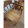 Image 3 : * (2) Antique Wooden Railway Chairs - CANNOT SHIP