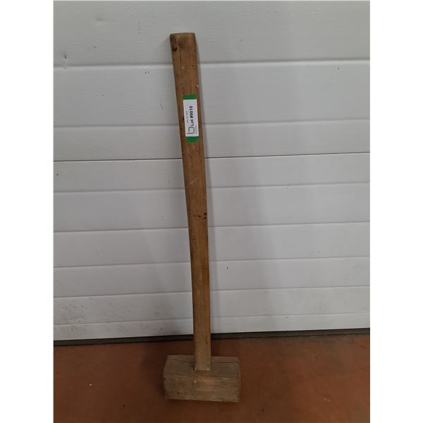* Antique Large Wooden Mallet - 38" Long - Preferred Pick-Up