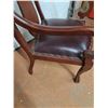 Image 3 : * Vintage Leather Upholstered Sitting Chair - CANNOT SHIP