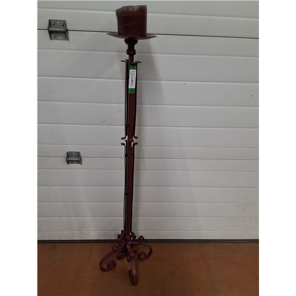 * Vintage Metal Candle Holder - 49" x 12" - CANNOT SHIP