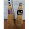 Image 2 : * (2) Vintage Curling Brooms - 47" and 45"-CANNOT SHIP