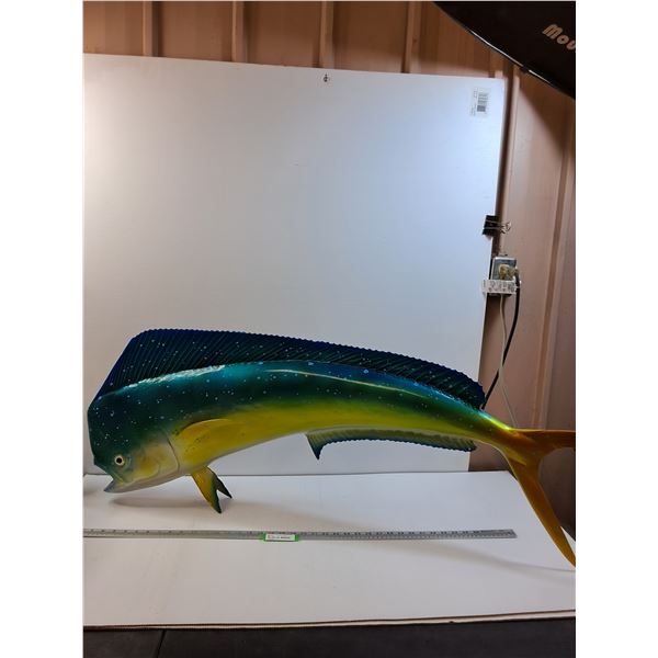 # Mahi-Mahi Fish Mount (Resin), Some Wear as Pictured - 51" x 18" - CANNOT SHIP