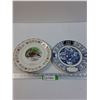 Image 1 : (2) Vintage Calendar Wall Plates: 1914 & 1929 - Keewation & Rosetown