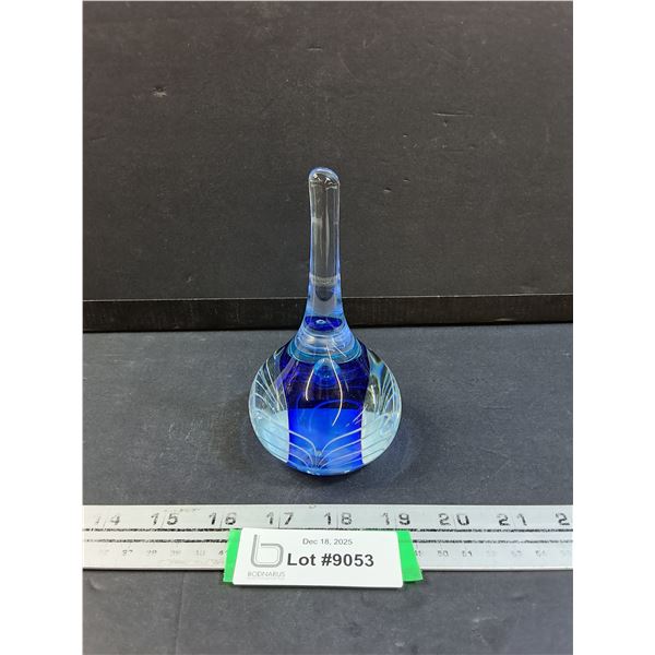 Art Glass Ring Holder/Paper Weight - 5.5" Tall