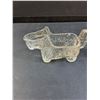 Image 2 : (2) Scottie Glass Dog "Nut" Bowls - 5.5" Long