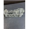 Image 2 : (2) Glass "Candy" Trains - 5" Long