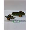 Image 1 : (2) John Deere Metal Toys: Manure Spreader, Cultivator
