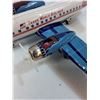 Image 2 : Trans World Airlines Tin Airplane Toy - Some Wear as Pictured - 16" x 12"