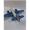 Image 5 : Trans World Airlines Tin Airplane Toy - Some Wear as Pictured - 16" x 12"