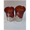 Image 4 : Pair of Wedding Etched Glasses