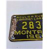 Image 2 : Roulier Public Common Carrier License Plate - 1961