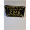 Image 2 : Roulier Public Common Carrier License Plate - 1961