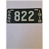 Image 2 : 1918 Saskatchewan Motorcycle Plate-Cannot Guarantee Authenticity