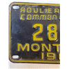 Image 2 : Roulier Public Common Carrier License Plate - 1961