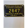 Image 4 : Roulier Public Common Carrier License Plate - 1961