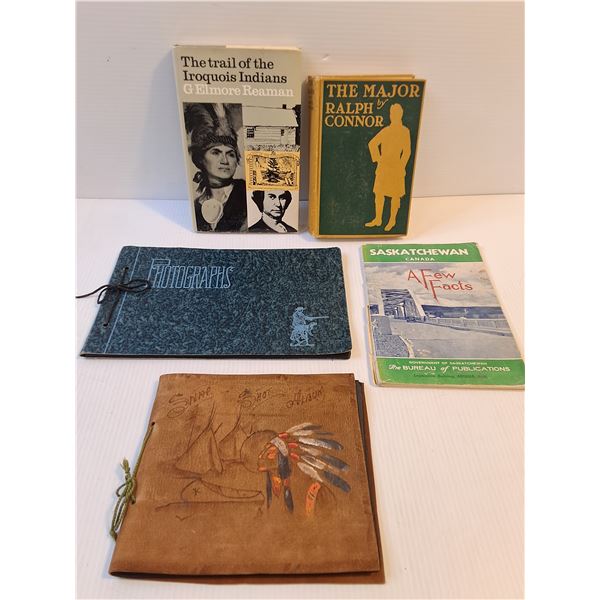 Collection of Books(2), "A Few Facts"Booklet & Unused Photo Albums -