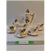 Image 1 : Vintage Tea/Coffee Porcelain Set-  No Cracks , 2 Cups Have Very Small Chip
