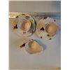 Image 3 : Vintage Tea/Coffee Porcelain Set-  No Cracks , 2 Cups Have Very Small Chip